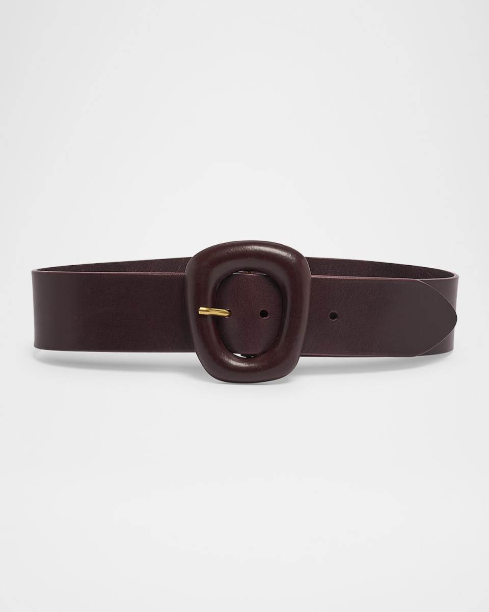 Wide Vegetal Leather Belt